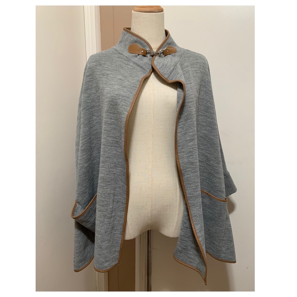 PARFOIS COLLECTION GRAY CARDIGAN SWEATER M KNIT SIZE M